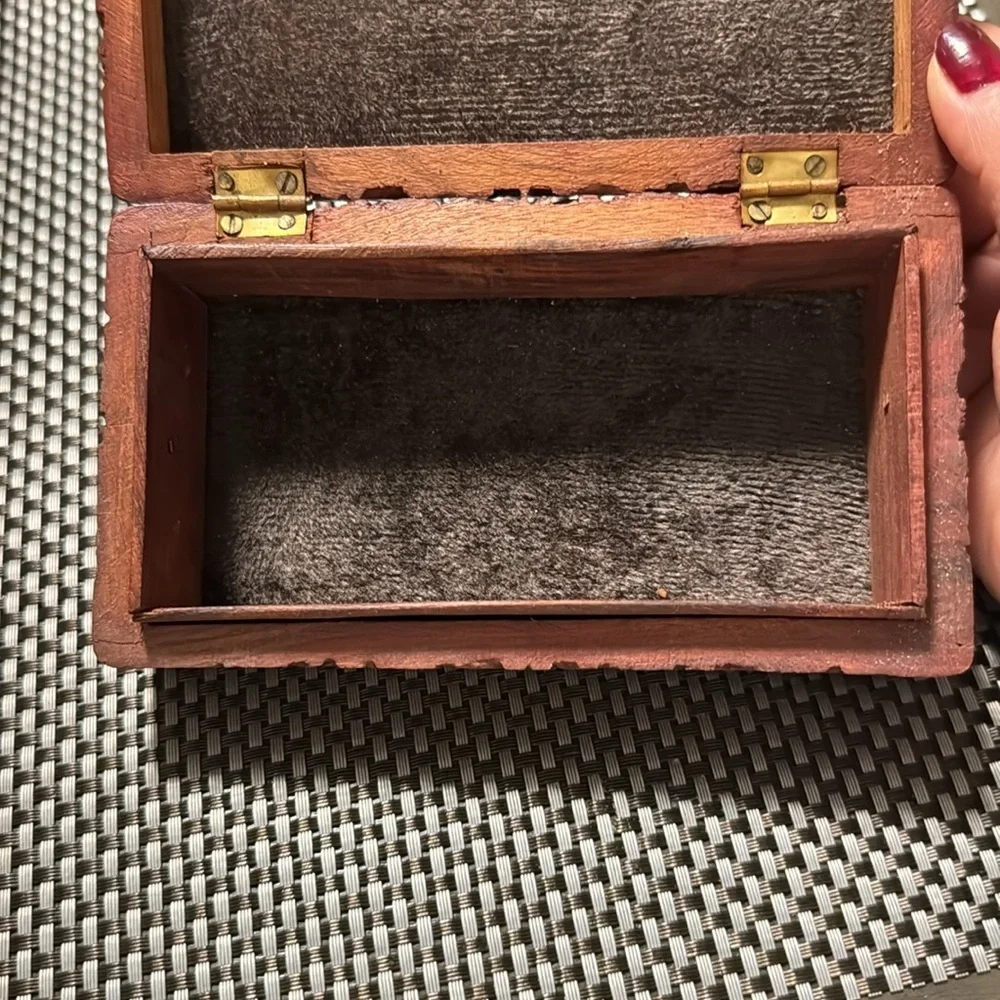 Indian Hand Carved Vintage Wooden Box